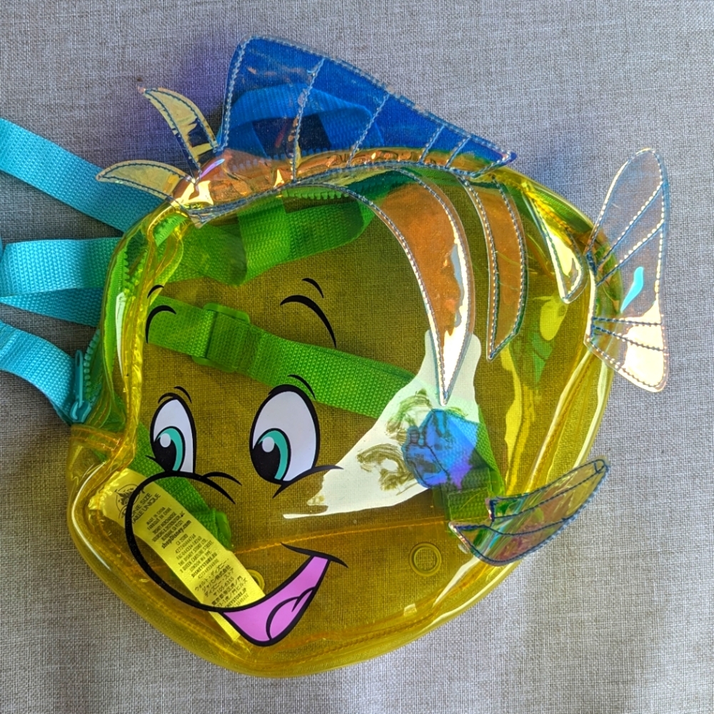 Youth Flounder Little Mermaid Translucent Backpack - Disney Store Official